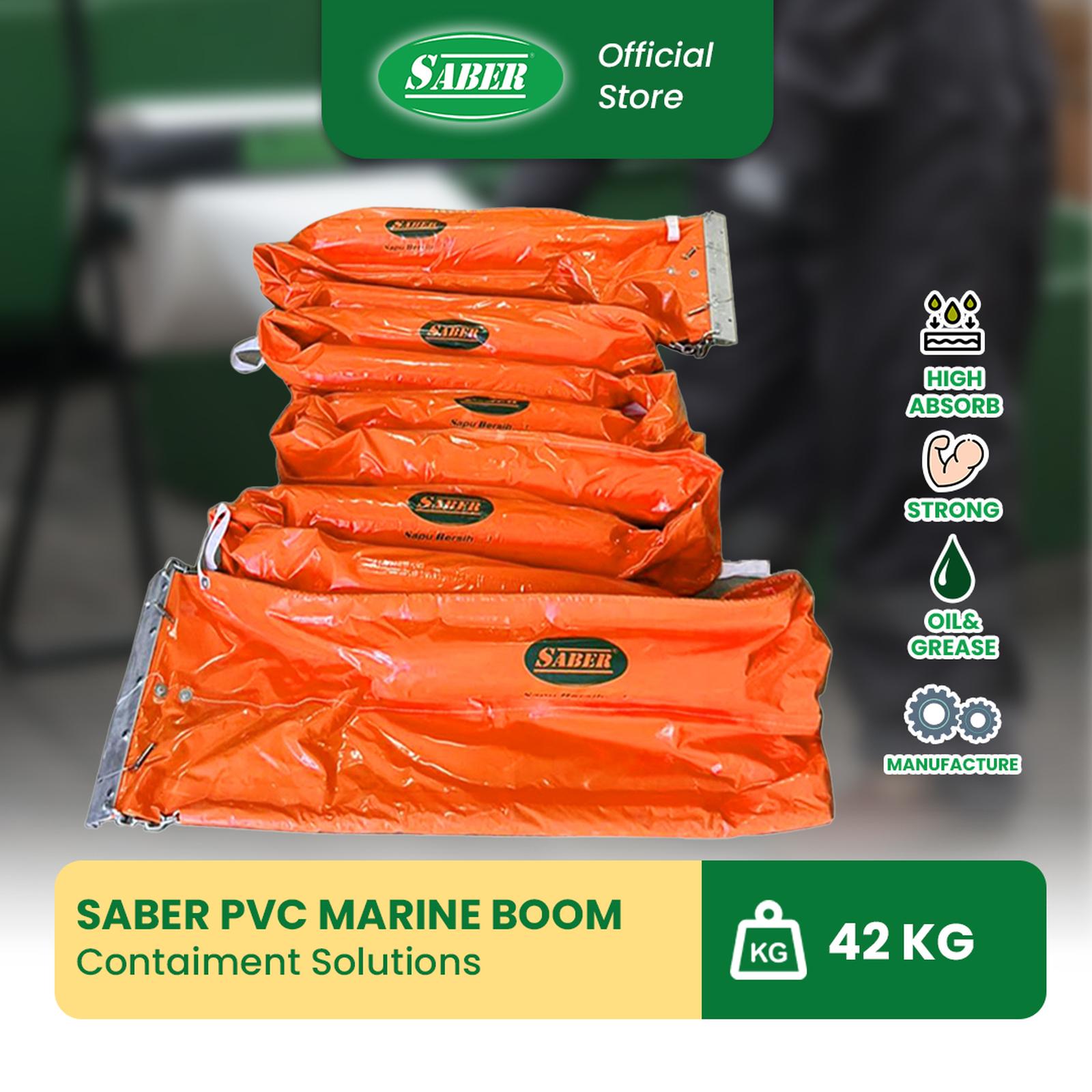SABER® PVC Marine Boom Penahan Minyak Kapal | Penahan Tumpahan di Laut