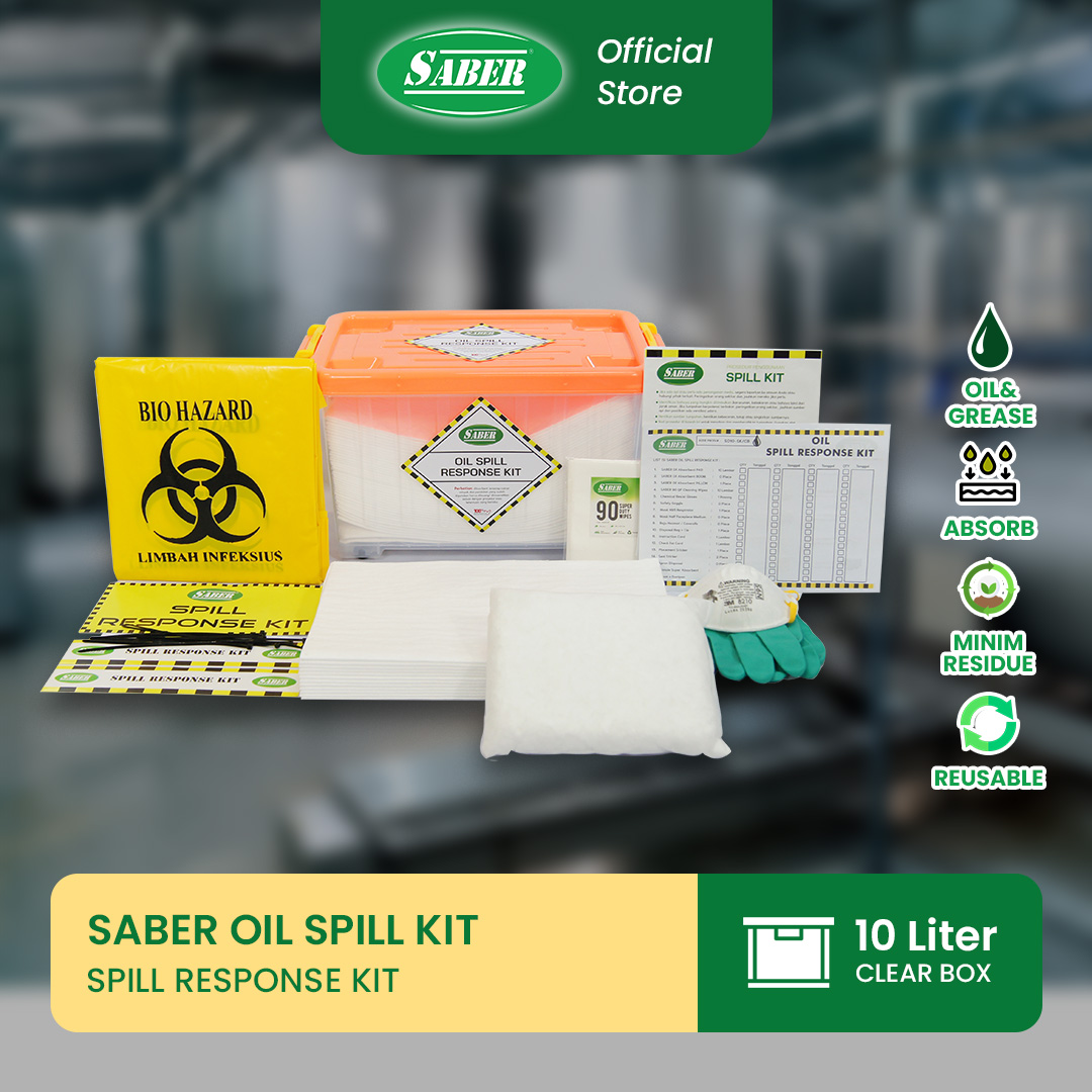 SABER® OIL SPILL RESPONSE KIT - CLEAR BOX 10 LITER - SO10-SK/CB