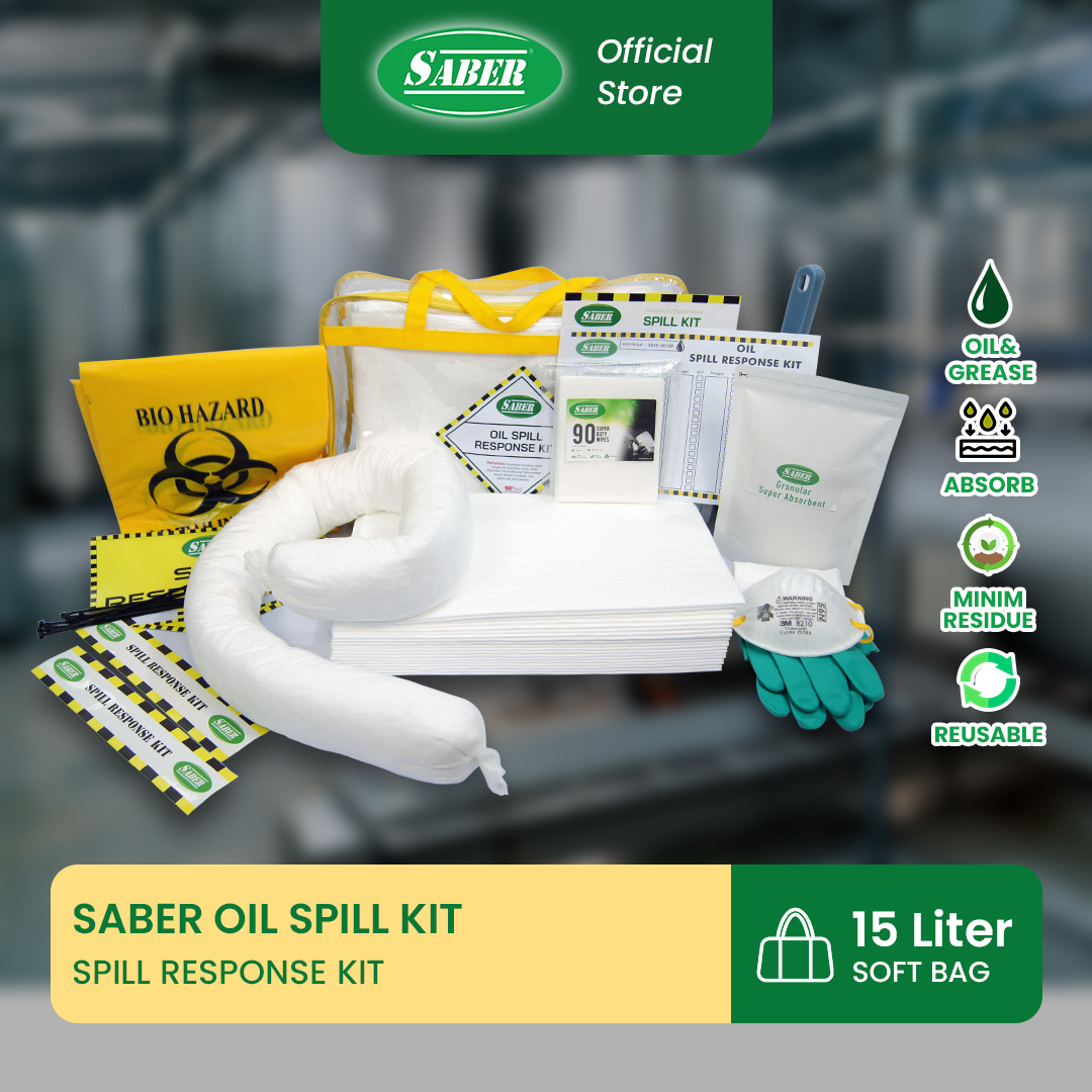 SABER OIL SPILL RESPONSE KIT - SOFT BAG 15 LITER - SO15-SK/SB