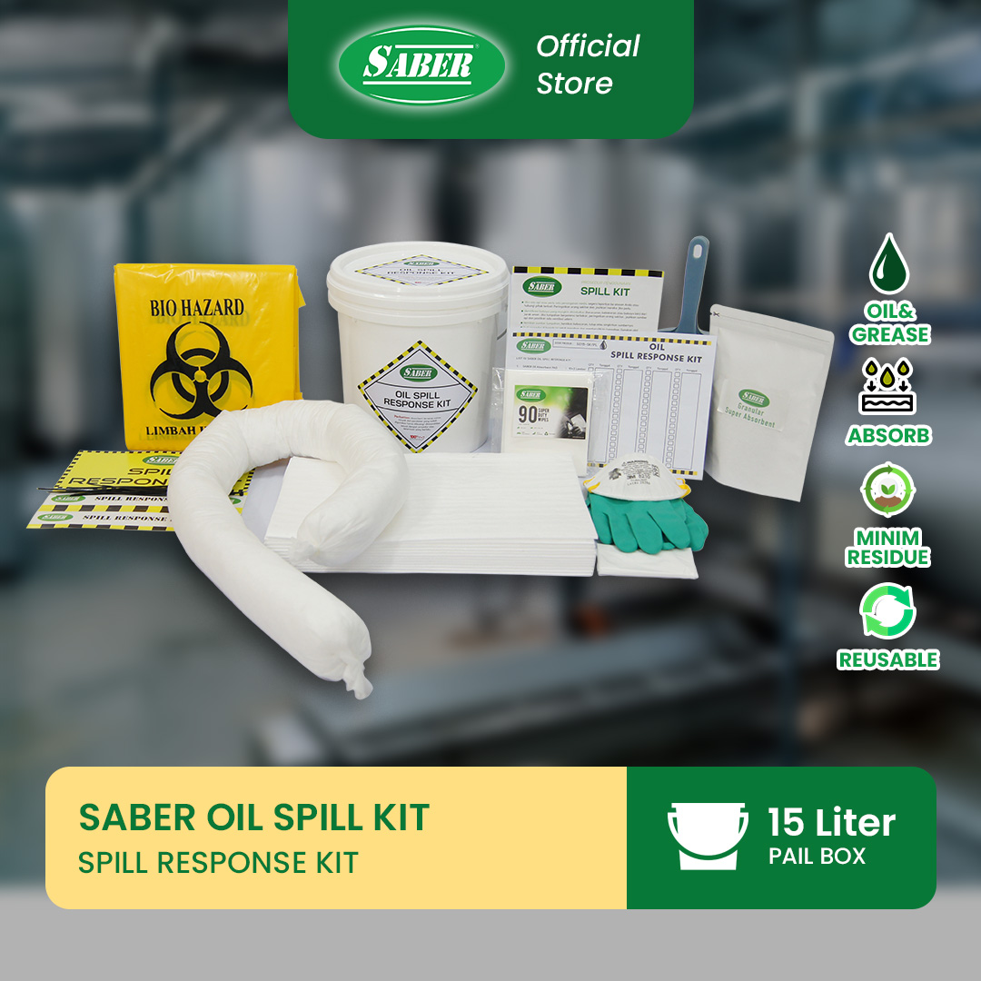 SABER OIL SPILL RESPONSE KIT - PAIL 15 LITER - SO15-SK/PL