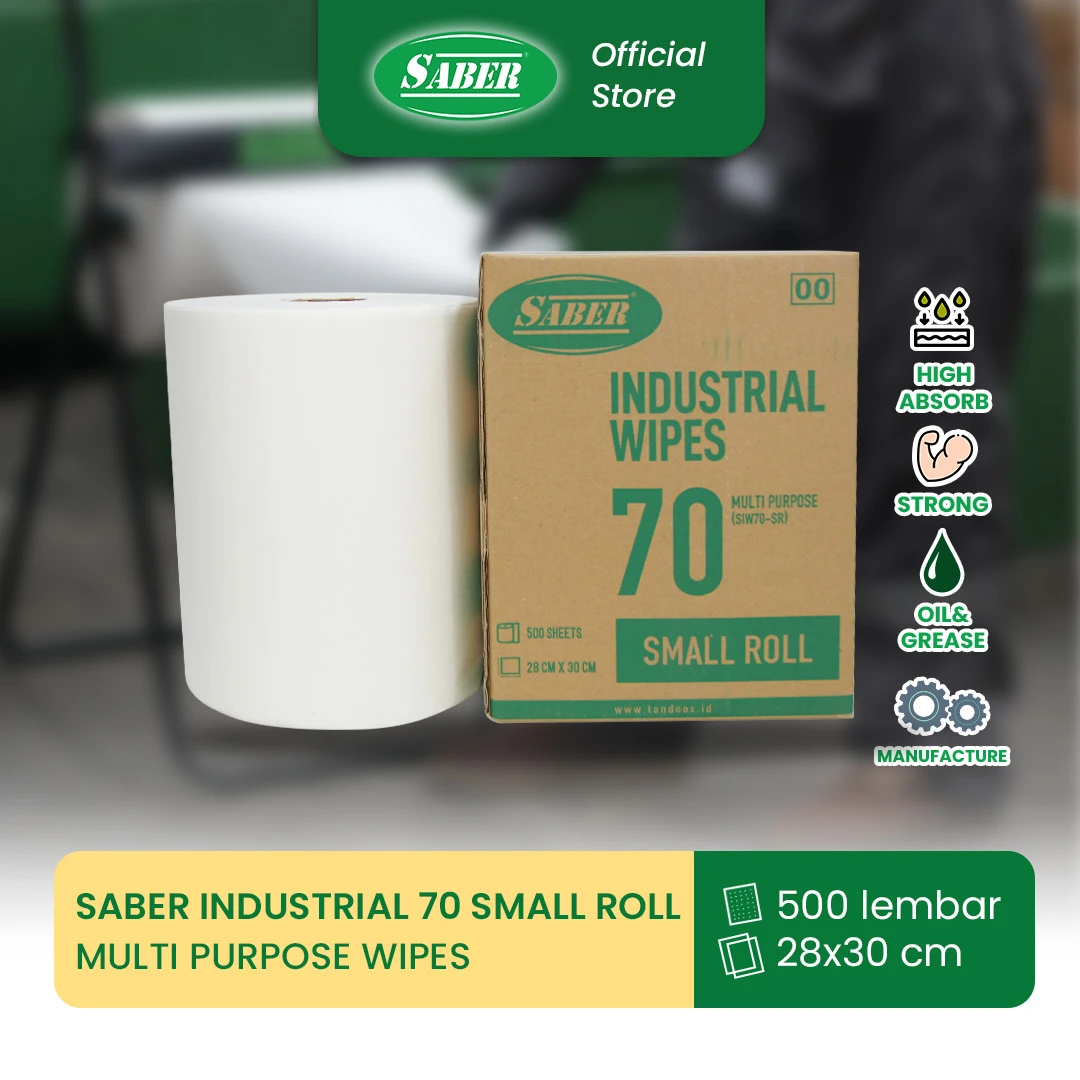 SABER® 70 - Multi Purpose Wipes - Small Roll