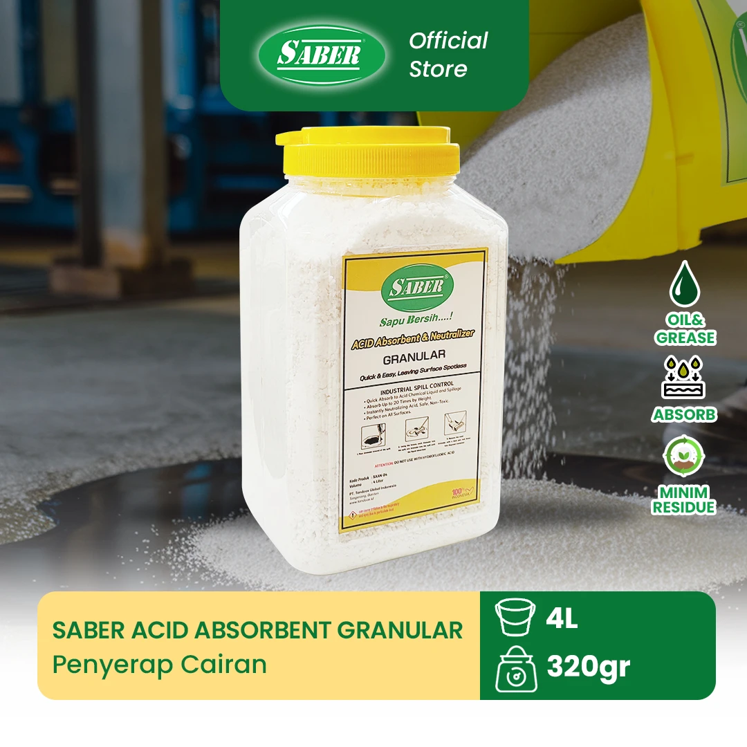SABER Granular Acid Absorbent & Neutralizer 4L